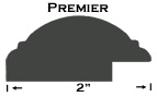 Premier 11x14 oval picture frame profile